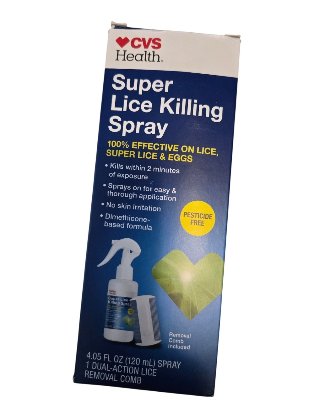 CVS Health Super Lice Killing Spray - Removal Comb Included